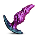 Creature Cocks Octo-Twist Silicone Anal Plug Purple featuring textured octopus sucker rings.