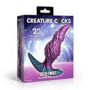 Creature Cocks Octo-Twist Silicone Anal Plug Purple packaging featuring octopus-inspired design and 2-inch girth.
