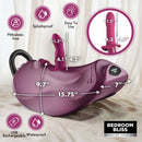 Wild Ride Rocking Saddle Sex Machine features adjustable attachments and is USB rechargeable for your pleasure.