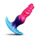 Creature Cocks Cosmo Hound Silicone Butt Plug featuring a vibrant, textured design for unique anal play.