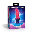 Creature Cocks Cosmo Hound Silicone Butt Plug packaging featuring vibrant space design and detailed product.