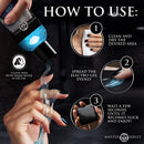 How to use Master Series Electro Sex Conductive Gel 8.5 Oz: clean area, spread gel, and enjoy!