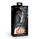 Master Series Thrust Pounder Thrusting Silicone Vibrator packaging showcasing its powerful vibration and thrusting capabilities.