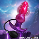 Creature Cocks Astro Inflatable Silicone Anal Plug with adjustable fullness and cosmic design.