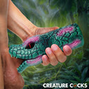 Creature Cocks Python Vibrating Silicone Masturbator Green - Image 2