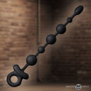 Master Series Balls Deep Vibrating Silicone Anal Beads, featuring graduated sizes and vibrating motors for maximum pleasure.