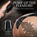 Master Series Ass Lock Magnetic Inflatable Anchor Anal Plug with pump for adjustable fullness and unique texture.