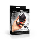 Master Series Ass Lock Magnetic Inflatable Anchor Anal Plug packaging featuring premium silicone and unique inflation technology.