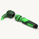 Octo Wand Silicone Vibrating Wand With Attachment featuring a green vibrating wand and tentacle attachment.