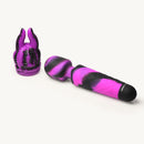 Creature Cocks Tenta Wand Silicone Vibrating Wand Purple with a removable tentacle attachment.