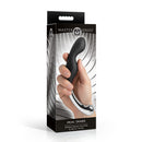 Dual Desire Dual-Ended Silicone and Metal Dildo in packaging, showcasing textured silicone and smooth metal design.