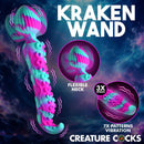 Kraken Wand Dual-Ended Silicone Wand Massager with flexible neck, 3 speeds, and 7 patterns of vibration.