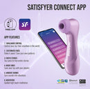 Satisfyer Pro 2 Gen 4 App Air Pulse Clitoral Stimulator with app features and remote control for enhanced pleasure.