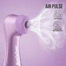 Satisfyer Pro 2 Gen 4 App Air Pulse Clitoral Stimulator showcasing air pulse technology and liquid air functionality.