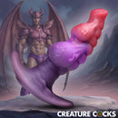 Creature Cocks Dragon Master Silicone Butt Plug featuring sculpted texture and P-spot stimulation design.
