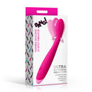 Flexible Silicone G-Spot Vibrator Pink packaging showcasing its features and vibrant color.