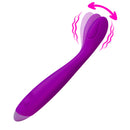 Flexible Silicone G-Spot Vibrator Purple featuring a flexible design and multiple vibration modes for targeted stimulation.