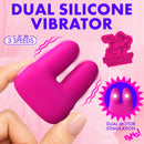 Bang Dual Silicone Clitoral Vibrator Pink with dual motors, 3 speeds, and patterns of vibration for enhanced stimulation.
