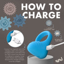 How to charge Bang Vibrating Silicone C-Ring Black with magnetic charging cable and USB.
