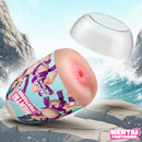 Kairea the Tentacle Girl Ass Egg Masturbator with vibrant design and revealing case on rocky beach background.