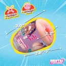 Hentai Girls 6-Pack Egg Masturbators featuring Haruka with measurements: 3.4", 2.2", and 2.8"-3".