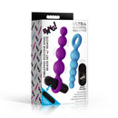 Bang Vibrating Silicone Anal Beads Set with Remote packaging showcasing its features, including remote and vibrating bullet.