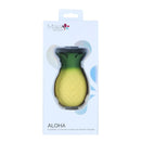 Maia Aloha Pineapple 10 Function Suction Vibrator packaged in a vibrant pineapple-shaped design.