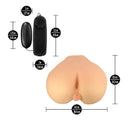 EnLust Annabella Vibrating Masturbator Pussy & Ass dimensions and features, including remote control.