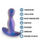 Anal Adventures Matrix Odyssey Prostate Simulator in Space Age Blue with 10 vibrating functions and ergonomic design