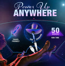 Anal Adventures Matrix Odyssey with USB charging, travel-friendly, and 50-minute runtime in a cosmic theme.