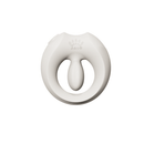 ZALO Apis Vibrating Couples Ring Ivory White, premium silicone couples ring with smooth flexible design.