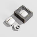 ZALO Apis Vibrating Couples Ring Ivory White with elegant packaging in a stylish display.