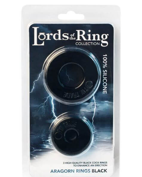 LORDS OF THE RING ARAGORN COCK RING BLACK-1