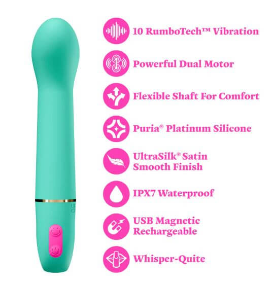 ARIA FLIRTY AF 2.0 VIBE TEAL RECHARGEABLE-1