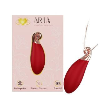 ARIA VIBRATING NECKLACE RED-0