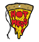 Air Freshener Hot Mess in a pizza slice shape with red text design.