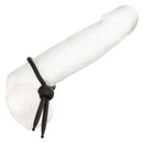 Alpha Liquid Silicone Lasso Black - Adjustable Enhancer for Enhanced Pleasure and Control
