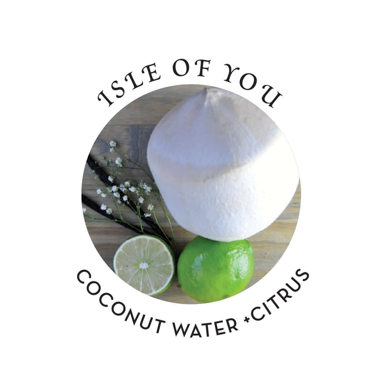 Isle of You Coconut Water and Citrus Relaxing Massage and Body Oil Isle of You 8 Oz