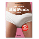 Cover of The Little Big Penis Book by Dian Hanson featuring a model in white underwear.