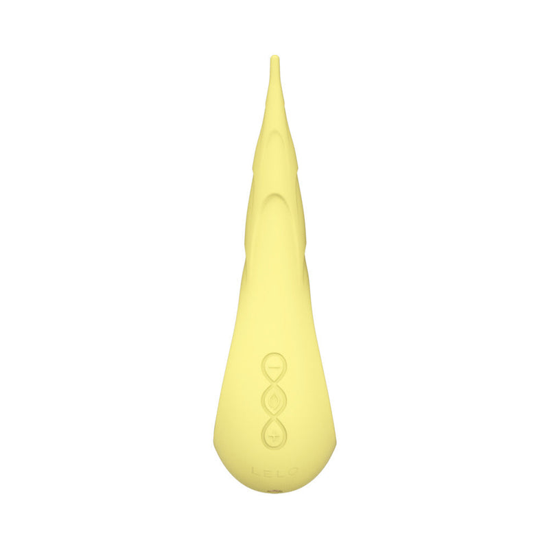 LELO DOT Cruise Lemon Sorbet, a clitoral stimulator in soft yellow silicone, designed for precision pleasure.