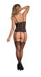 BUSTIER & G-STRING BLACK S/M (LUV LACE)-3