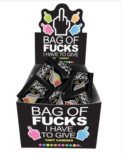 BAG OF FUCKS I HAVE TO GIVE DISPLAY OF 100-1