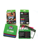 Ball & Chain Foreplay Football Card Game components showing game instructions and cards for a fun couples competition.