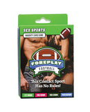 Ball & Chain Foreplay Football Card Game box featuring playful adult competition theme and sexy design.