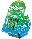 Oooweee Anal Lube Sample Packet 50 Piece Fishbowl Display with silicone-based lubricant packets for easy trial.