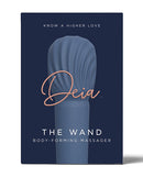 Deia the Wand Massager with Recharging Base Navy, body-forming design for soothing and intimate pleasure.