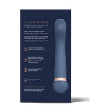Deia the Hot & Cold Heating & Cooling Vibrator Navy with temperature changing features and vibration control.