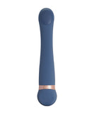 Deia the Hot & Cold Heating & Cooling Vibrator Navy on a white background, showcasing its sleek design and controls.