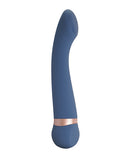 Deia the Hot & Cold Heating & Cooling Vibrator Navy in sleek design with a blue silicone finish.