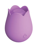 Cosmopolitan X plusOne Rose to the Top Vibe, a purple rose-shaped toy for targeted clitoral stimulation.